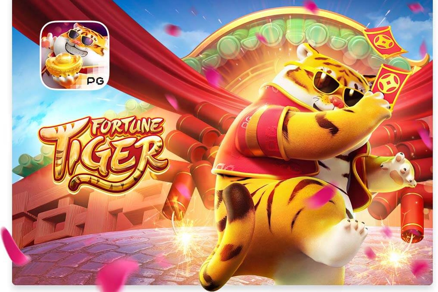 Arte oficial de Fortune Tiger, da PG Soft
