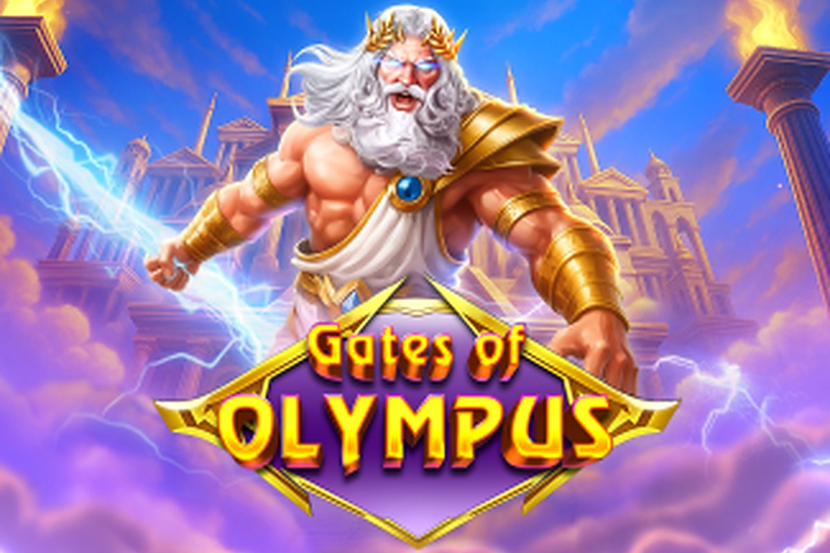 Arte oficial de Gates of Olympus, da Pragmatic Play
